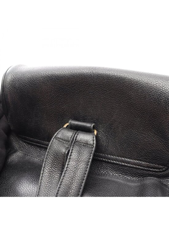 Chanel Backpack Triple CC Logo Black Caviar Leather Coco main image 10